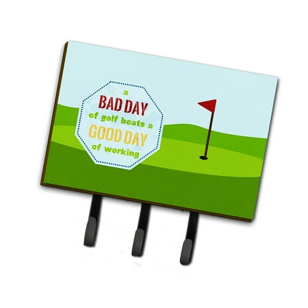 

Carolines Treasures SB3091TH68 A Bad Day at Golf Leash or Key Holder Triple multicolor