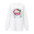 thumbnail image 5 of Hoodless Sweatshirt for Women Long Sleeve Round Neck Christmas Print Loose Thin Fleece Pullover Sweatshirt, 5 of 5