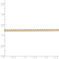 thumbnail image 5 of 14K Yellow Gold 2.5mm Semi-Solid Curb Link Chain 18 Inch, 5 of 5