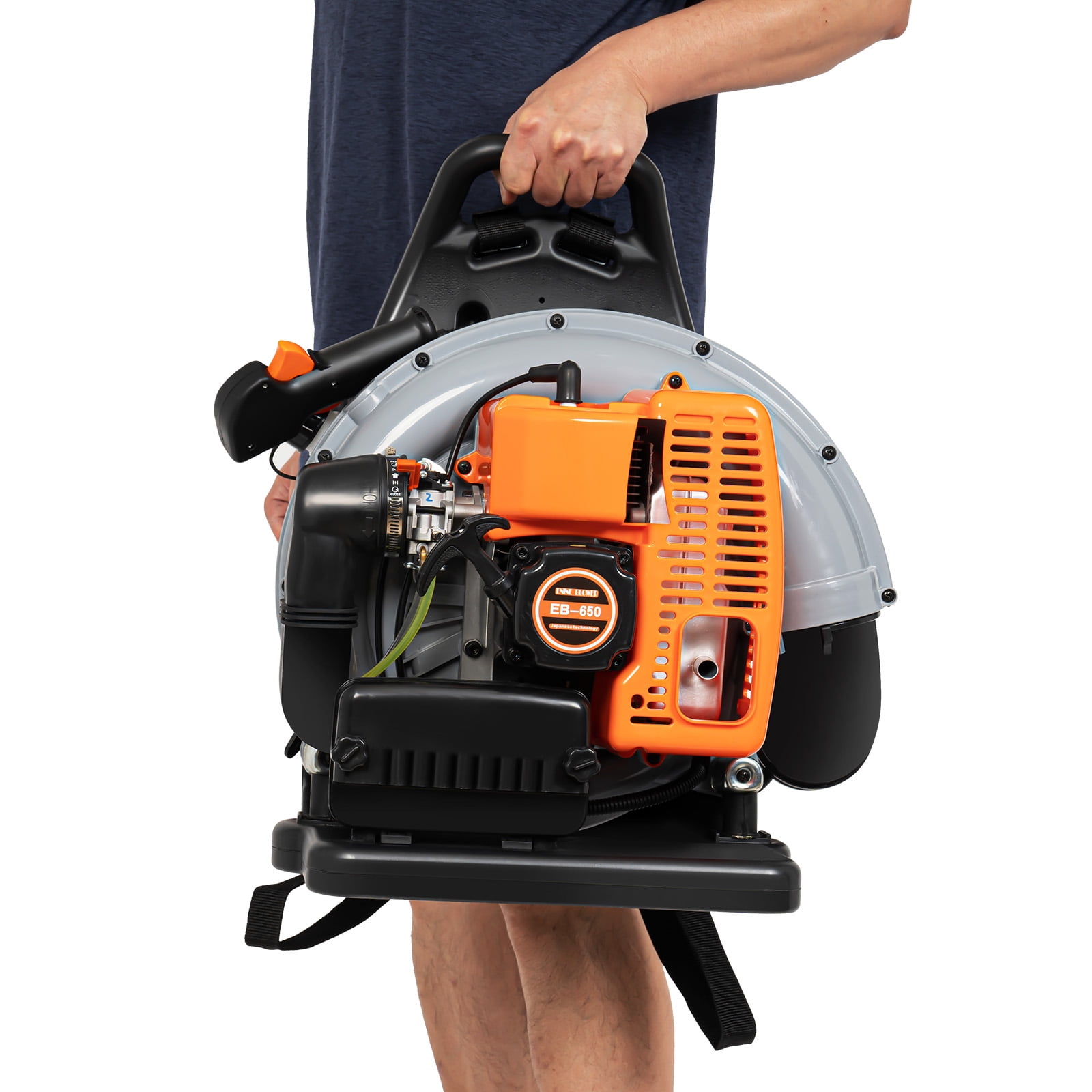 63cc 2 Stroke Leaf Blower Gas Powered Grass Sweeper for Lawn Care W/Backpack Harness