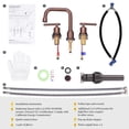 thumbnail image 6 of Wowow 8 in. Widespread Double Handle Bathroom Faucet in Rose Gold, 6 of 8
