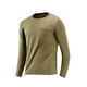 thumbnail image 2 of Blusas y camisas de manga larga y cuello redondo para hombre, informales, a la moda, de color liso, para correr, fitness, de alta elasticidad, de manga larga y cuello redondo, para ejercicio, de polié, 2 of 7
