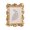 7 inches, variant on Elegant Flower Resin Picture Frame With Golden Gerbera For Wall Tabletop Display Home Decoration French Classical