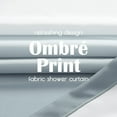 thumbnail image 3 of Ombre Grey Shower Curtain Fabric Shower Curtain Coastal Beach Ocean Wave Bathroom Shower Curtain Gray Gradual Color Design Nautical Waterproof Hooks Included 72x72 inches 1 Panel, 3 of 6