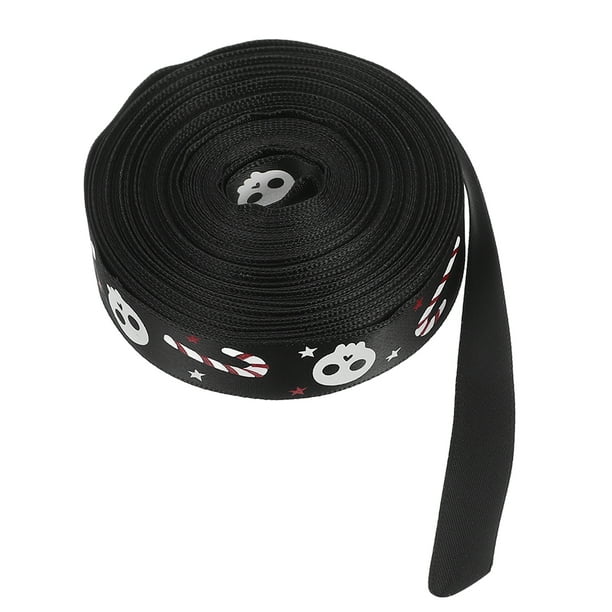1 rollo de cinta de Halloween para hacer moños y envolver regalos para crear y decorar diseños únicos de Halloween Cinta para hacer manualidades