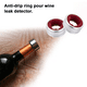 thumbnail image 4 of Paquete de 4 collares de botella de vino de acero inoxidable de cocina, anillo de goteo de vino duradero, 4 of 5