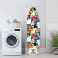 thumbnail image 3 of HELLHERO Ironing Board Cover, Standard Size Iron Board Covers with Heavy Duty Adjustable Elastic Edges, Heatproof Ironing Board Covers for Smooth Ironing(Flowers and Cats, 15"x54"), 3 of 5