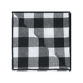 thumbnail image 4 of INSPIRE CHIC Men's Pocket Squares Checkered Handkerchiefs Buffalo Plaid for Wedding Party Black White One Size, 4 of 4