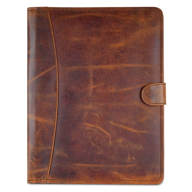 Portafolio de cuero CestAntiQ 33 x 25 cm, piel de vacuno de grano completo