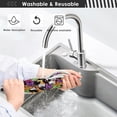 thumbnail image 6 of Coolnut Cat Witch Cute Sink Splash Guard for Faucet 2 Packs Faucet Absorbent Mats, Halloween Kawaii Kitten Faucet Handle Drip Catcher Quickly Drying Mat for Kitchen Counter Bathroom, 30"x5.5", 6 of 7