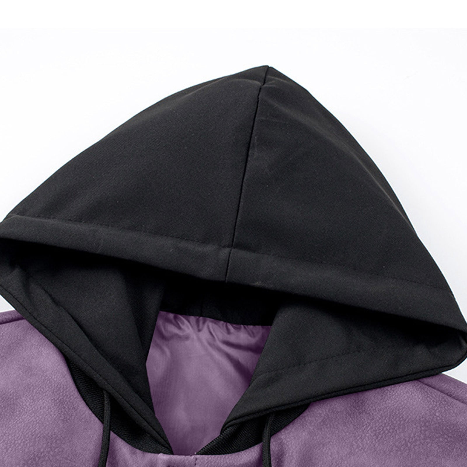 Maoxin Men Jacket Men's Fashion Casual Outdoor Leather Clip Long Sleeve Hooded Casual Coat/jacket Hardshell Jacket Jackets for Men , Purple , 2XL