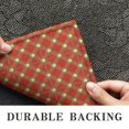 thumbnail image 6 of Red Yellow Checkerboard Red Pattern Indoor Door Mat 16"x24", Washable Non-Slip Decorative Rug for Entrance, Kitchen, Bathroom, 6 of 6