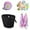 Black, variant on 4pcs/Set Rattan Bike Basket Front for Boys and Girls, Bicycle Basket with Tassel Stickers Bike Bell, Front Bike Accessories