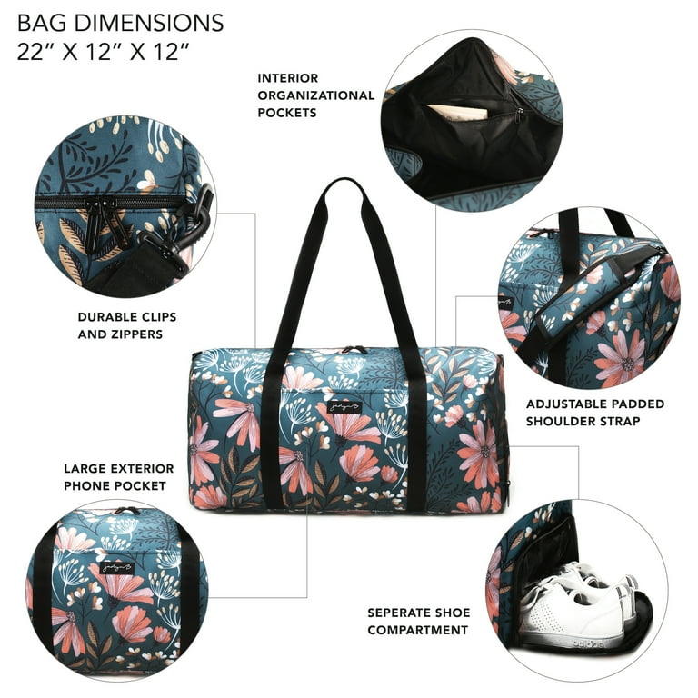 Free Shipping! Jadyn Weekender 52L Women's Travel Duffel Bag (Navy