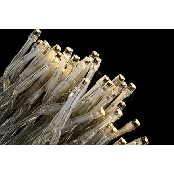 Guirlande lumineuse + 2 sapins et une couronne LED intérieure blanc chaud