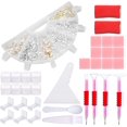 thumbnail image 1 of Kits organizadores de bandejas de accesorios de pintura, soporte de paleta de 6 rejillas para kits de almacenamiento de pintura de diamantes 5D, placas de cuentas para decoración de uñas, herramientas, 1 of 4