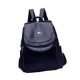 thumbnail image 2 of Mochila para mujer de piel sintética con correa ajustable, ligera y moderna para portátil. Azul, 2 of 9