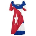thumbnail image 4 of Cuban Flag Dress women's dresses luxury dress dresses Dress women, 4 of 6