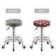 thumbnail image 5 of Balery Maroon And White Polka Dot Fundas de asiento para taburete de bar redondo de tela de terciopelo ajustables que protegen de arañazos y manchas para sillas de 14 a 17 pulgadas.-13 inch, 5 of 7