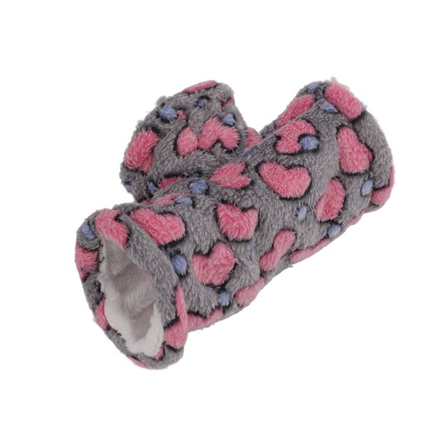 Hamster Tunnel, Plush 3 Way Warm Soft Hamster Tunnel Play Toy Winter For Sugar Glider ANGGREK Gris Grande