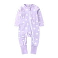 thumbnail image 1 of Body De Bebé Canastilla Onesies Para Niños Pequeños Recién Nacidos Niños De Manga Larga Mameluco De Dibujos Animados Mono Ropa Trajes Púrpura Odeerbi LM103-1536, 1 of 3