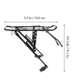 thumbnail image 3 of Rear Rack Almost Universal Adjustable Bike Cycling Cargo Luggage Carrier Rack Heavy Duty, 3 of 7