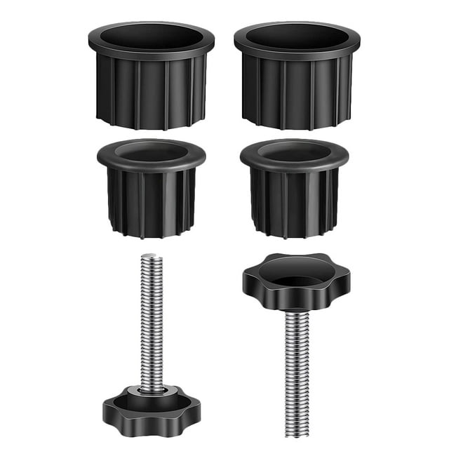 MasteelfCA 2 Ensembles Pièces de Rechange pour Base de Parasol Couvre-Trou de Base de Parasol de Patio avec Vis