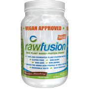 RawFusion Plant-Based Protein Powder, Chocolate Strawberry, 2 Lb, 30 Servings