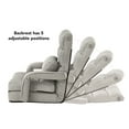 thumbnail image 3 of Loungie Caine Linen Recliner/Floor Chair, Grey, 3 of 8