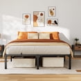 thumbnail image 1 of PIONEERWORKS Queen Bed Frame, Heavy Duty Metal Platform Bed Frame with 14" Under Bed Storage Space, No Box Spring Required, Tool-Free Bed Frame,No Screws Needed, Support Up to 800 LBS, 1 of 11