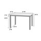 thumbnail image 5 of Dark Walnut Finish 5pc Dining Room Set Dining Table 4x Chairs Beige Fabric Chair Seat Kitchen Breakfast Dining room Furniture Ru My Lux Decor Round, 5 of 6