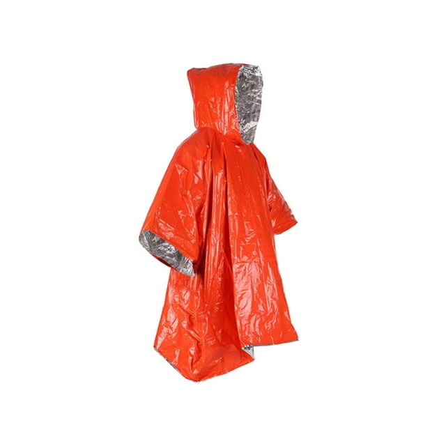 CHUANK Imperméable d'Urgence pour l'Extérieur, Poncho de Pluie Résistant aux Intempéries, Couverture Thermique, Équipement de Survie Ultraléger pour le Camping, la Randonnée, les Activités d'Aventure en Plein Air