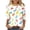 Easter Day Womens Tops - A02 White, variant on Easter Bunny Shirt Women Plus Size Cute Easter Eggs Prints Top Casual Loose Summer Holiday Shirts 3/4 Sleeve Crew Neck Tee