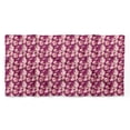 thumbnail image 5 of Bimba Pink Leaves & Carnation Floral Pure Silk Printed Scarf Dupatta Head Neck Wrap Bandanas For Women 40 x 80 Inches, 5 of 6
