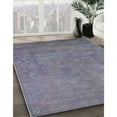 thumbnail image 3 of Ahgly Company Machine Washable Indoor Round Industrial Modern Grape Purple Area Rugs, 8' Round, 3 of 7