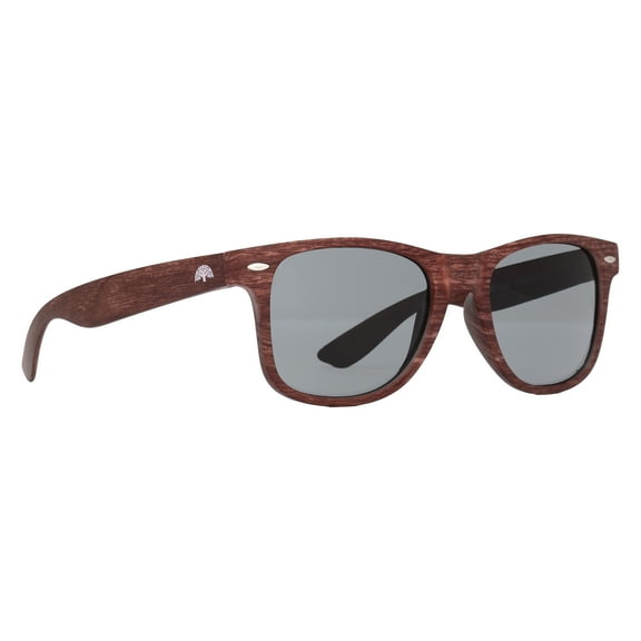 Root Uptown Mahogany Wood Design PC Gray Lens PC Temples Unisex Sunglasses
