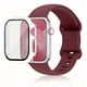 thumbnail image 1 of Correa de Silicona con Funda Protectora de Cristal para Apple Watch, Compatible con Todas las Series, 1 of 4