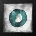 thumbnail image 2 of Louise, Gigi 20x20 Black Modern Framed Museum Art Print Titled - Teal Half Moon, 2 of 5