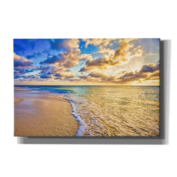 Epic Graffiti 'Golden Hour Aruba' by Mark A Paulda, Canvas Wall Art, 18"x12"