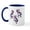 White/Navy Inside, variant on CafePress - Purple & Blue Kokopelli Mug - 11 oz Ceramic Mug - Novelty Coffee Tea Cup