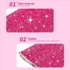 thumbnail image 4 of para Micrófono Sparkle, de Mano Universal para Micrófono Inalámbrico para la Mayoría de los Micrófonos Inalámbricos, Color Rojo Rosa, 4 of 5