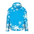 thumbnail image 5 of qelini Funny Hoodies for Men Christmas Long Sleeve Pullover Snowflake Print Drawstring Hooded Sweatshirts Holiday Tops, 5 of 5