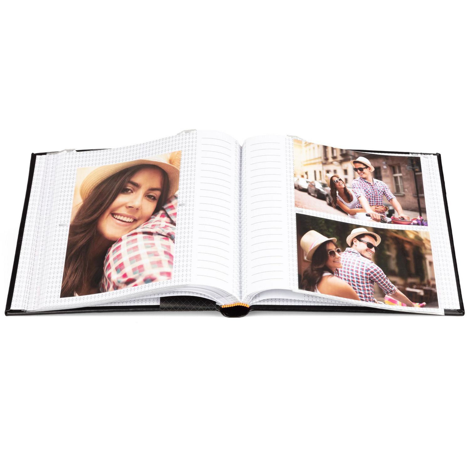 Pinnacle Frames -up Stitched Black Photo Album