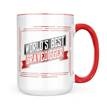 

Neonblond Worlds Best Gravedigger Mug gift for Coffee Tea lovers