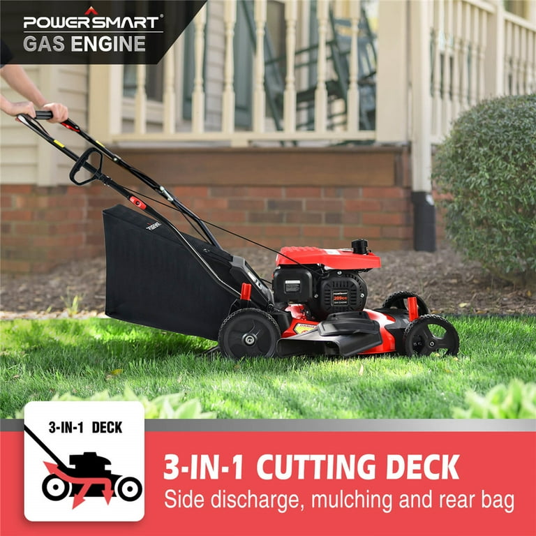 209CC 21 In Engine 3 in 1 Gas Self Propelled Lawn Mower 59 OFF