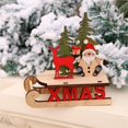 thumbnail image 4 of Christmas Decorations Christmas Tree Ornaments Wooden Santa Snowman Craft For Home Party New Year Christmas Gifts Kid Toys SNOW MAN SNOW MAN, 4 of 7