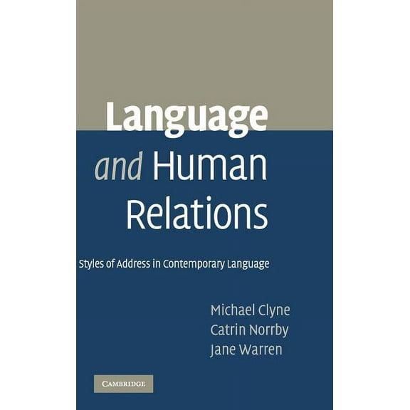 Language and Human Relations, (Hardcover)