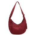 thumbnail image 1 of Bolso cruzado de media luna para mujer correa ajustable bolso de color sólido bolso diario al aire libre, 1 of 7