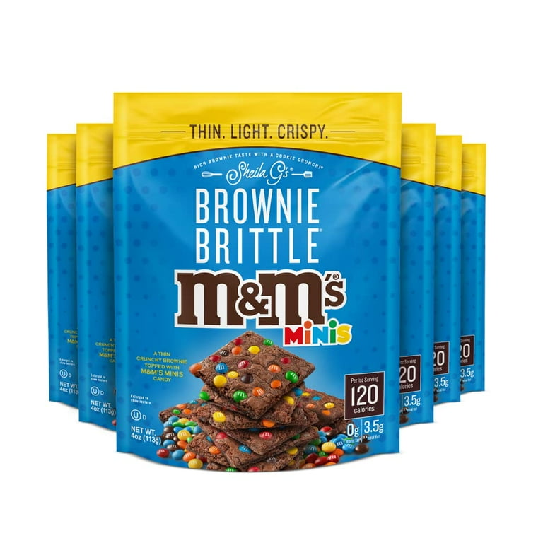 Sheila G's M&M's Minis Brownie Brittle, 4 oz Bag, 120