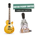 thumbnail image 3 of Ygjytge Selector Guitarra 3 Vías Interruptor Con Tapa Punta (negro Plateado), 3 of 9